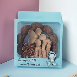 Éponge nettoyante pour le visage, Bandeau nuage, Bandeau de beauté et de spa, Coffret cadeau avec bandeau et bracelets - Product Image 6