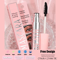 Mascara vegan personnalisé avec logo privé, noir, waterproof, longue tenue, en gros, épaississant, recourbant, allongeant, volumisant les cils
