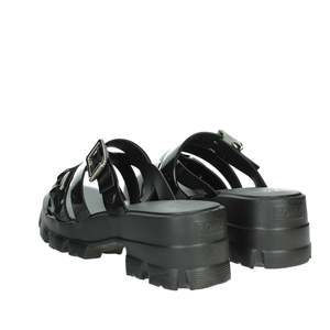 Zaxy Donna <b>Wedge</b> <b>Sandals</b> Black 39 Size <b>Platform</b> Straps Buckle Design Women's Shoes - Product Image 2