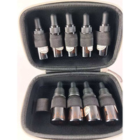Étui de transport portable en nylon PU EVA pour 10 flacons d'huiles essentielles, style tendance, sac de voyage avec fermeture éclair, rangement interne pour flacons de 1 ml et 3 ml