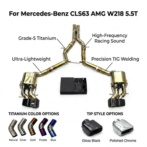 Sistema de Escape Boska Factory Valvetronic de Titanio/Acero Inoxidable 304 Pulido para Mercedes-Benz CLS63 AMG W218 5.5T - Product Image 1