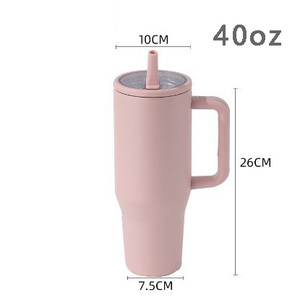 40oz stainless steel tumbler bpa-free hidden <b>straw</b> insulated vacuum double-wall 40oz stainless steel sippy cup - Product Image 6