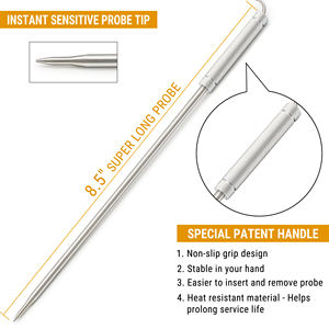 ThermoPro TP17 termometer <span class=keywords><strong>Oven</strong></span> Digital, dengan Probe ekstra akurat rumah tangga-0C hingga 300C 100cm kabel logam untuk penggunaan rumahan - Product Image 4