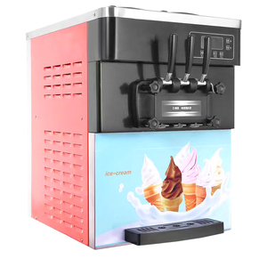 電気小型自動3フレーバーソフトサーブアイスクリームマシンテーブルトップ - Product Image 6