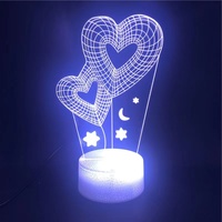 Veilleuse romantique cœur d'amour lampe cadeau de mariage saint-valentin