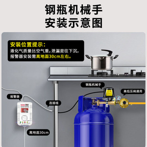 Alarma de Fuga de Gas Licuado de Petróleo LF 310, Alarma Sonora y Luminosa, Detector de Gas Doméstico, Hecho en Shenzhen - Product Image 3