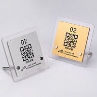 Soporte de acrílico personalizado con código QR para pago en mostrador, venta al por mayor 2026