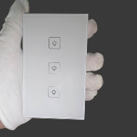 Panneau en verre trempé personnalisé de 3mm avec sérigraphie blanche pour Smart Touch Switch
