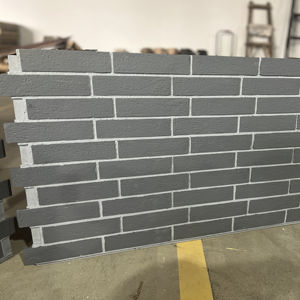 NEU-revestimiento de espuma de poliuretano para pared, <span class=keywords><strong>ladrillo</strong></span> Artificial de imitación, color <span class=keywords><strong>blanco</strong></span>/gris antiguo, a precio de fábrica - Product Image 1
