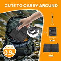 Panneau solaire USB portable d'extérieur 5V 10W à 23% d'efficacité pour jouets DIY, capteur de lumière LED, caméra de sécurité, IoT, noir