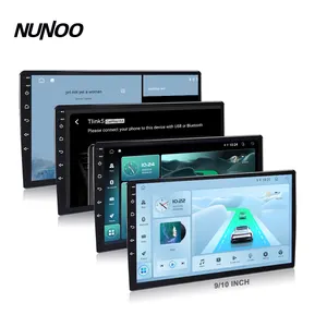 Nunoo layar dasbor pemutar DVD mobil, layar dasbor mobil 9/10 inci GPS Stereo Radio sistem navigasi Audio elektronik Video