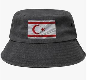 หมวกถังแฟชั่นลายธงไซปรัส<span class=keywords><strong>เหนือ</strong></span>หมวกกันแดดหมวกชาวประมงบรรจุได้สำหรับผู้หญิงผู้ชายฤดูร้อน - Product Image 1