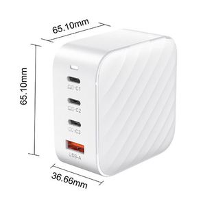 Factory Wholesale 100W Gallium Nitride Charger GAN Fast Charger Kit A+<b>C</b> 4-Port <b>Adapter</b> PD Cell Phone Charging Heads - Product Image 2