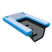 Vente flash : Plateforme flottante gonflable pour animaux de compagnie, tapis de bain pour chien avec échelle d'accès, rampe antidérapante pour piscine pour animaux de compagnie pour les jeux aquatiques estivaux