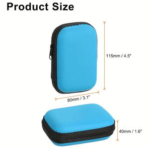 Promotional EVA Earphone Bag Digital Accessories Storage <b>Box</b> Shockproof Custom EVA Hard case Data Cable Storage <b>Box</b> with logo - Product Image 4