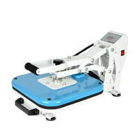 Presse à chaud semi-automatique magnétique à ouverture automatique 2026, avec plateau coulissant 38x38cm, pour transfert d'impression sur T-shirts