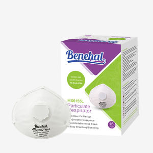 Niosh disetujui untuk N95 masker MS6155 <span class=keywords><strong>Respirator</strong></span> Dewasa sekali pakai harga rendah Earloop tahan debu katup Filter pernapasan cetakan - Product Image 6