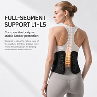 Ceinture de soutien lombaire orthopédique VCORE avec double sangle de traction, attelle de maintien de la taille, plaque de soutien ergonomique incurvée en résine Classe I, garantie 1 an