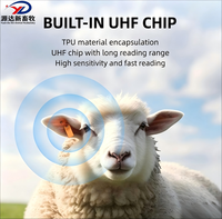 Etiqueta de Oreja RFID Yuandaxin YDX-76 para Identificación de Ganado, Polietileno, para Vacas, Ovejas, Cabras, Gestión de Granjas