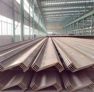 Panneaux de tôles d'acier en forme de Z et de U, profilés de palplanches interverrouillables Larssen pour <span class=keywords><strong>la</strong></span> construction de fondations - Product Image 4