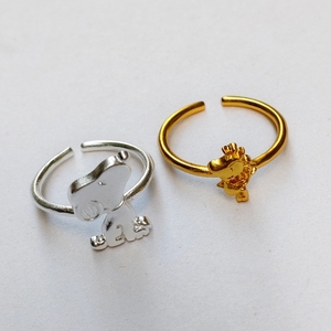 Fijne Sieraden Ringen Schattige Snoopy Verwarde Vogel Ring Verjaardagscadeau Cartoon Veelzijdige Mode Sieraden Ringen - Product Image 2