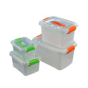 Precio de fábrica 3L <span class=keywords><strong>Rectangular</strong></span> Contenedor de almacenamiento de plástico transparente Caja organizadora para el hogar - Product Image 2