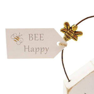 Bee Happy Spring Cottage Desktop Miniatuur Huisje Drijfhout Kleine Houten Huizen Met Hart - Product Image 4