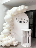 Décorations de fête de révélation du sexe par impression numérique moderne, toile de fond personnalisée en panneau KT pour bébé garçon ou fille, arrière-plan photo pour baby shower