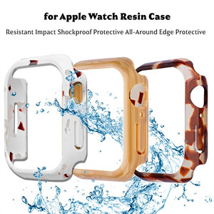 Funda de Resina para <span class=keywords><strong>Apple</strong></span> <span class=keywords><strong>Watch</strong></span> 42mm 46mm, Protección de Pantalla, Marco Protector Hueco para IWatch 11 10 9 <span class=keywords><strong>8</strong></span> 7 - Product Image 1