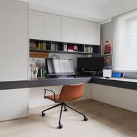 Bureau d'ordinateur en forme de L personnalisé avec étagère, poste de travail pour bureau à domicile