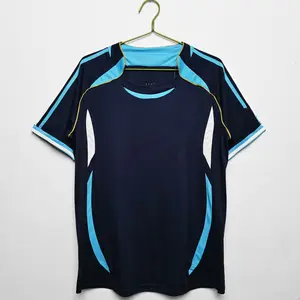Wholesale football shirt argentina away 2006 Retro football jersey messi #19 retro jersey