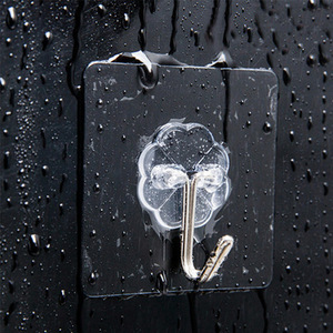 Ganchos adhesivos para colgar en la pared con logotipo personalizado, ganchos para colgar ropa en la pared, ganchos transparentes impermeables autoadhesivos - Product Image 3