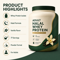 Offre Spéciale l'usine fournit de la poudre d'isolat de protéine de lactosérum halal pour adulte pour un gain musculaire rapide Exercices de fitness et gain de poids