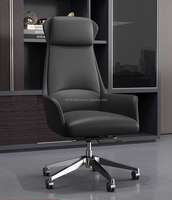 Ensemble de bureau et de chaises moderne Executive Boss Grands meubles de luxe en MDF pour bureaux de PDG