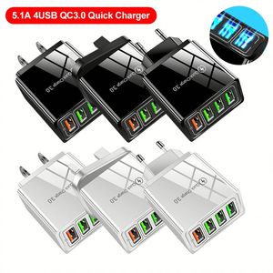 4USB Charger Fast Charging Power Supply <b>Adapter</b> US/<b>EU</b> <b>Plug</b> Charger Block Wall Charger for Smart Phones - Product Image 6