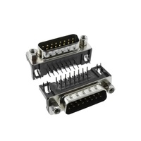 DR9/15/25/37/44, Connecteurs DB mâles et femelles, Type à sertir sur circuit imprimé, Pied coudé à 90 degrés, Prise VGA