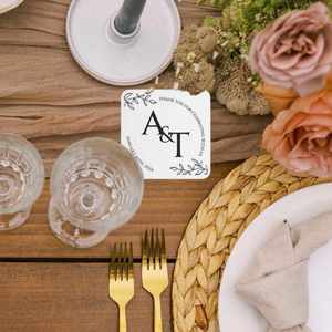 Wedding Reception Coasters Wedding Favors Event Neoprene <b>Material</b> <b>Dye</b> Sublimation Coaster - Product Image 1