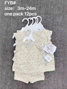 Conjuntos de <span class=keywords><strong>Ropa</strong></span> de Verano para Bebés Recién Nacidos, Diseño Nuevo, Algodón, Sin Mangas, para Exteriores, Conjuntos de Dos Piezas para Niñas de 3 a 24 Meses - Product Image 4