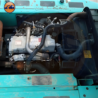 Excavatrice sur chenilles d'occasion Kobelco SK210 du Japon, 21 tonnes, faible nombre d'heures, diesel hydraulique, excellent état, prête à être expédiée FOB