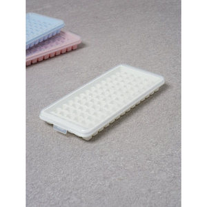 Bac à glace carré blanc 84 plaques avec couvercle et bac de qualité alimentaire réutilisable et flexible facile à utiliser moule pour sorbetière pour congélateur - Product Image 1