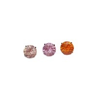 Anting Titanium ASTM F136 G23 Berhiaskan Zirkonia Potongan Bunga untuk Tindik Telinga, Tulang Rawan, Bibir, Perhiasan Tubuh Grosir, Pemasok OEM