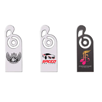 Flashdisk USB Bentuk Not Musik Logam Pendrive Logo Kustom Memory Stick USB2.0 USB3.0 8GB 16GB 32GB 64GB 128GB