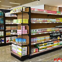 Étagère métallique de supermarché de construction robuste présentoir professionnel présentoir réglable supermarché