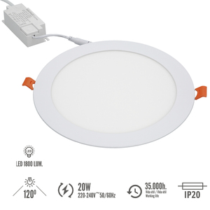 Faretto LED da Incasso 20 Watt 1800 Lumen 3000K - Product Image 3