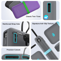 Étui de protection en silicone SIKAI pour batterie externe CUKTECH CP25 20000mAh à port unique, résistant aux chocs et aux rayures