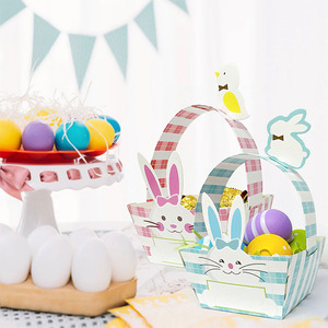 Xieli <strong>Easter</strong> Bunny Wrapables Gift <strong>Baskets</strong> with Handle Paper Treat Boxes for <strong>Easter</strong> Party Favors - Product Image 5