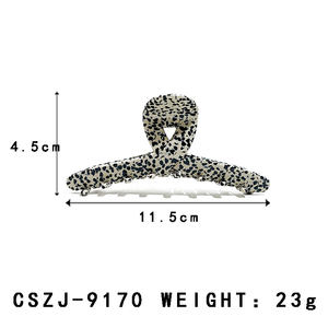 กิ๊บติดผมอะซิเตทลายแฟชั่นเรียบหรู ดีไซน์บางเฉียบ คุณภาพสูง ปรับแต่งได้ตามต้องการ สำหรับทุกเพศ - Product Image 2