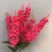 Bunga Delphinium Sutra Putih Buatan untuk Pernikahan dan Hari Raya