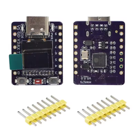 Papan pengembangan Supermini ESP32-C3 dengan modul OLED 0.42 inci antena keramik WiFi komponen elektronik