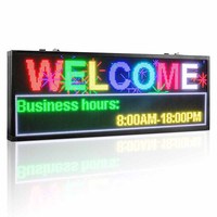 Pantalla LED P5 de Alta Calidad para Interiores y Exteriores, Pantalla de Texto de 128*48cm
